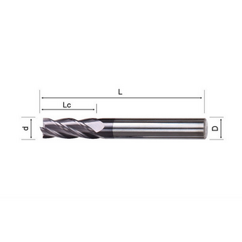 2/4 Flutes Micro Grain Soild Carbide Square End Mills