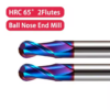 HRC65 Solid Carbide Ball Nose End Mill Tool 2F/4F - Image 3