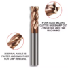 HRC55 Solid Carbide Flat End Mill Tool 2F/4F - Image 3